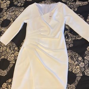 White formal body on dress
